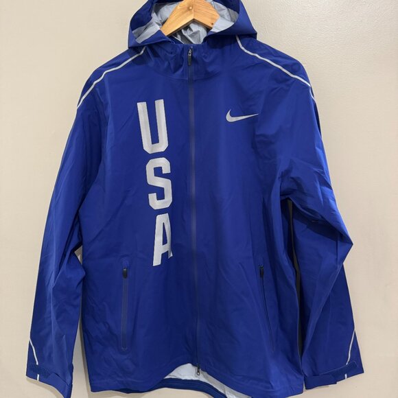 Nike Team USA Olympic Pro Elite Running Hypershield Jacket Mens L 806908-455 NEW - Picture 2 of 14